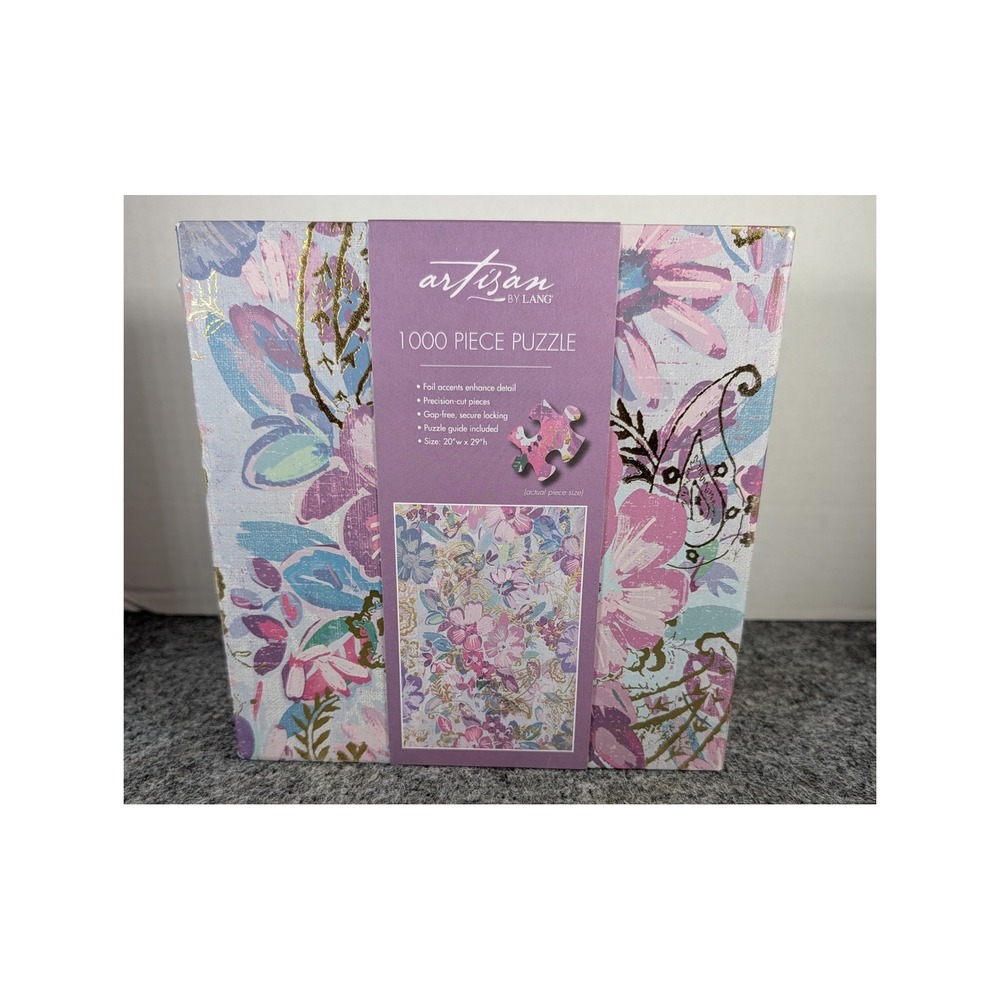 Artisan by Lang Patina Vie 1000 Piece Jigsaw Puzzle Floral Foil Accents 9036004